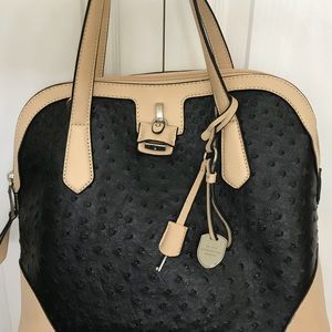 Ostrich Leather Satchel - Never Used!